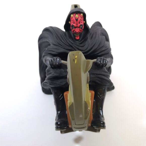 Star Wars Darth Maul on Sith Speeder 9" Vinyl Coin Bank w Stopper Plug 1999 - Picture 2 of 7